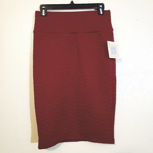 Lularoe Cassie Pencil Skirt - rust color